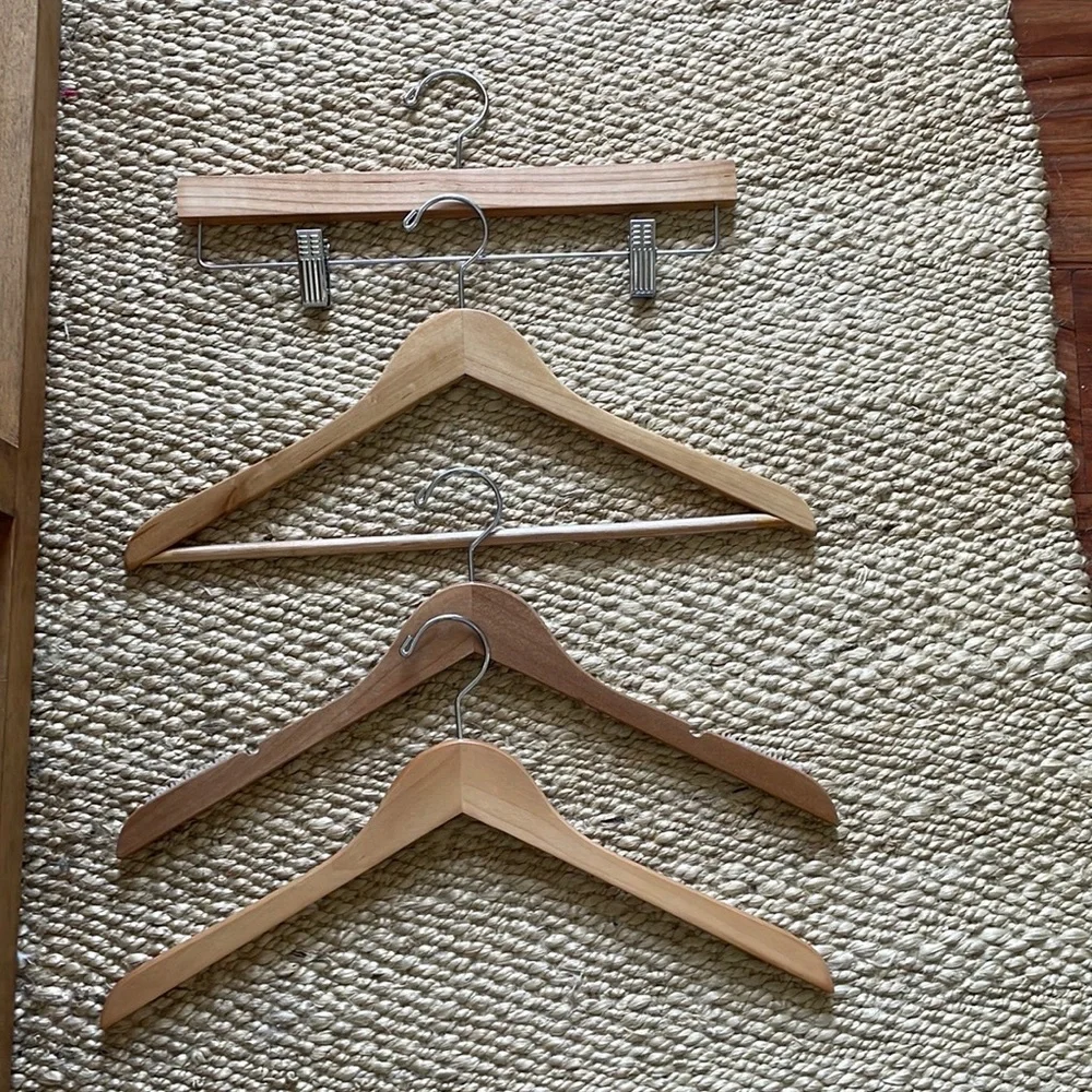 Container store 40 wood hanger bundle